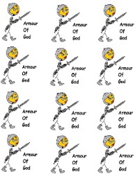  Armor of God Printable Stickers